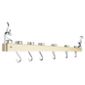 Deluxe Ceiling Mounted Single Wooden Pot Rack