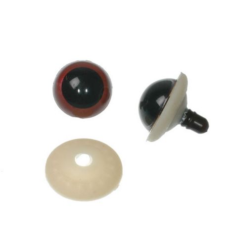 Image of Safety Eyes 16mm Brown 10 Pr
