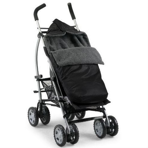 Image of Country Cradles Storm Footmuff (black/charcoal)