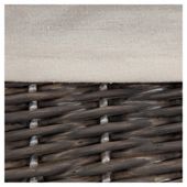 Tesco Grey Wicker Lined Magazine Basket