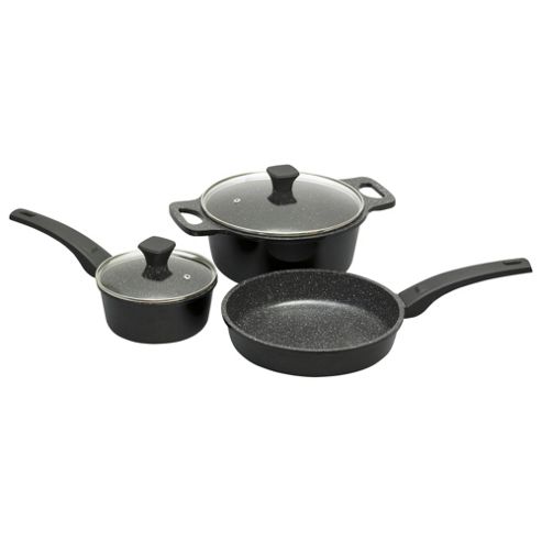 Image of Prestige Stone Quartz Cast Aluminium Pan Set, 3 Piece