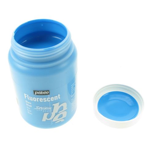 Image of Pebeo Studio Acrylic Fluorescent 250ml - Blue