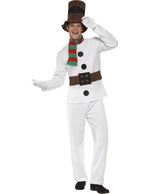 Image of Mr. Snowman - Adult Costume Size: 42-44