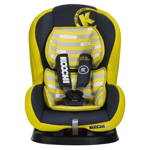 Image of Koochi Kick Start Group 1 Car Seat Primary Yellow