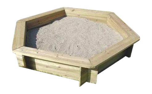 Image of Bentley Garden Wooden Hexagonal Sand Pit Cover