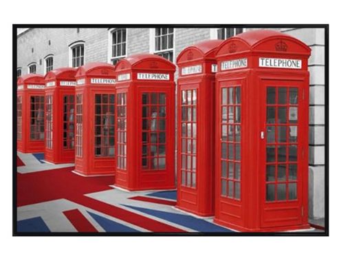Image of The Sights Of London Gloss Black Framed Great British Icons Poster