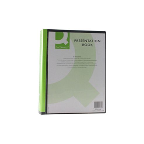 Image of Q-connect Presentation Book 60-pocket Black