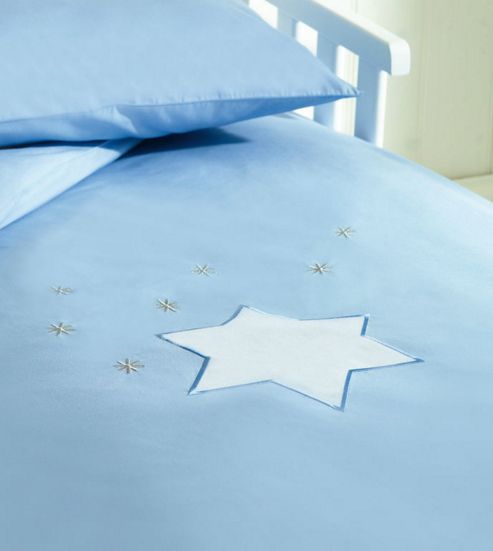 Image of Saplings Twinkle Star Bedding- Blue - Blue
