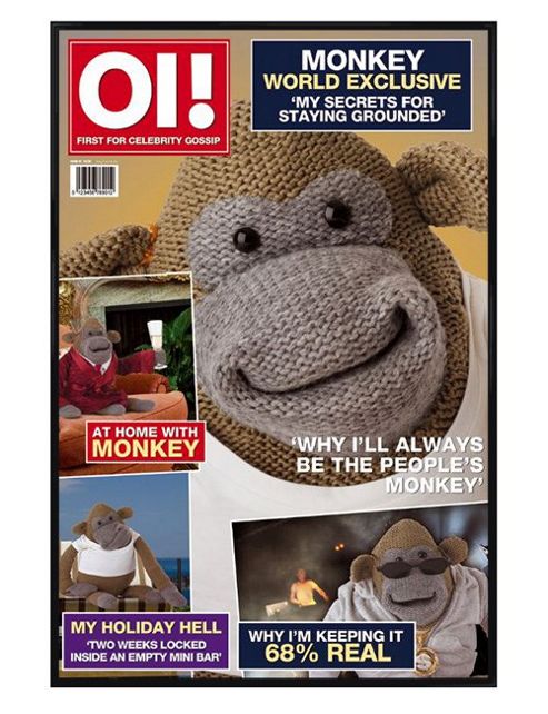 Image of Oi! Magazine Gloss Black Framed The People's Monkey Poster