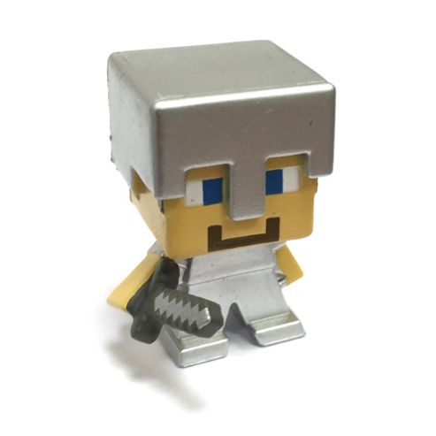 Image of Highly Collectable Minecraft Mini Figure Series 2 - Steve Iron Armor