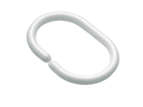 Image of Croydex Ak142122 Shower Curtain Rings White