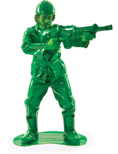 Image of Toy Green Army Man Costume (and Gun) Extra Large
