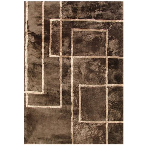 Image of Bowron Sheepskin Shortwool Design Corners Rug - 350cm H X 250cm W X 1cm D