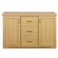 Caxton Huxley 2 Door / 3 Drawer Sideboard in Light Oak