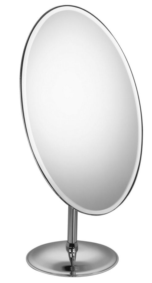 Image of Famego True Image Pedestal Vanity Mirror In Chrome