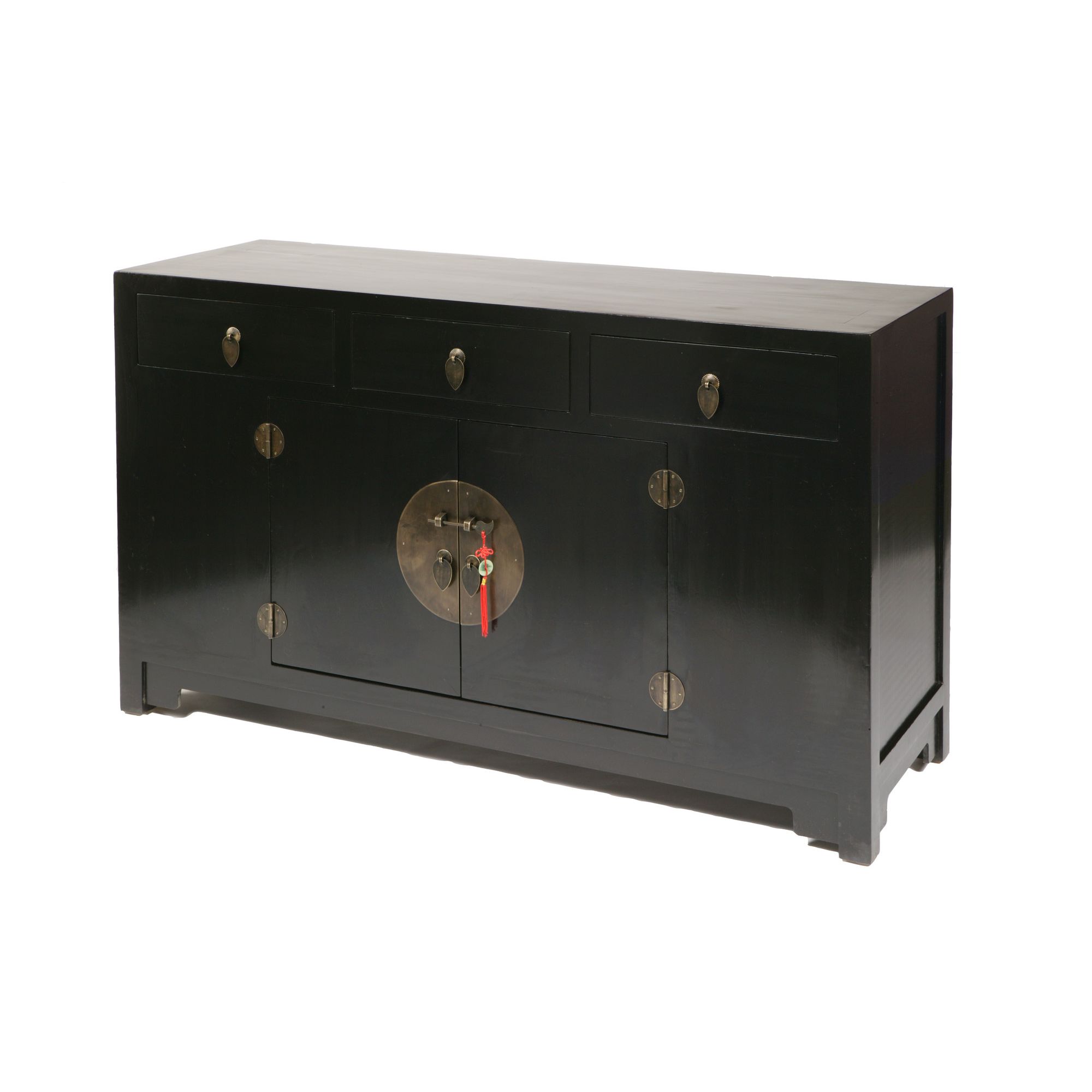 Shimu Chinese Classical Ming Sideboard - Black Lacquer at Tesco Direct