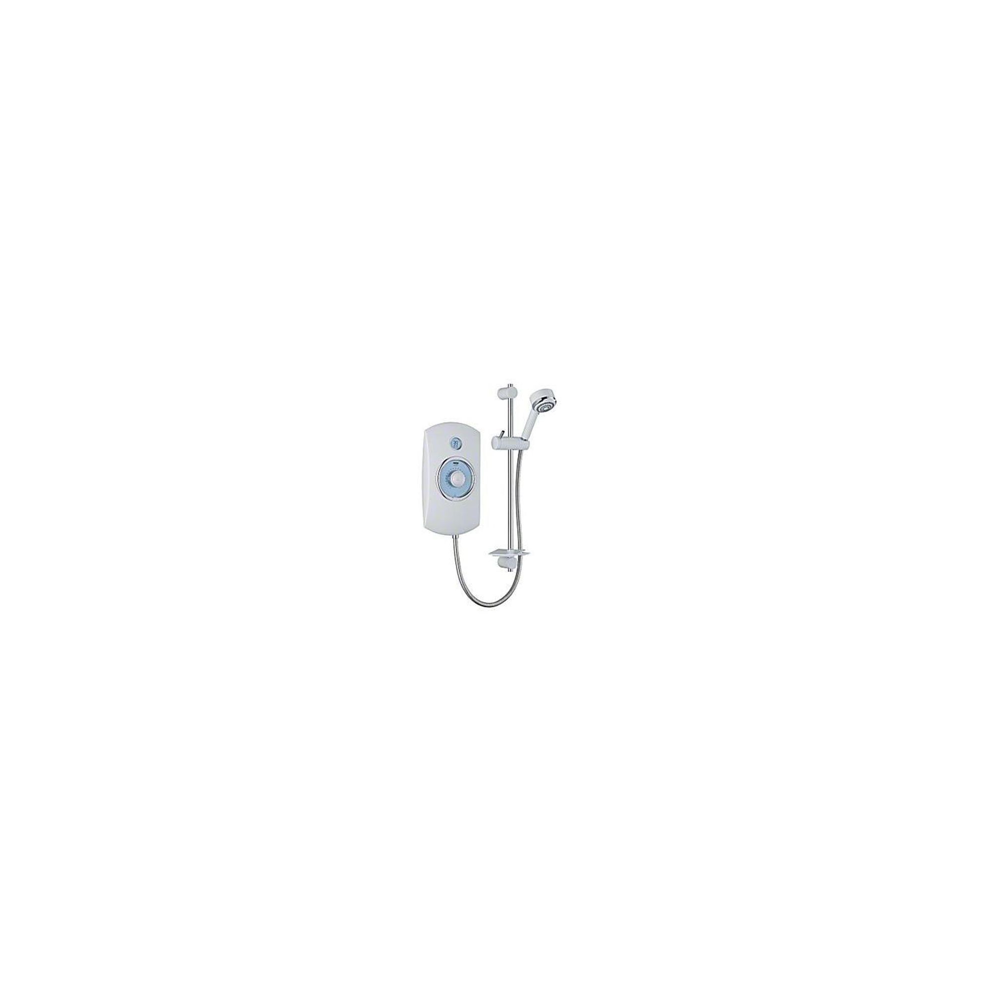 Mira Orbis 9.8 kW Electric Shower with 4 Spray Showerhead, White at Tesco Direct