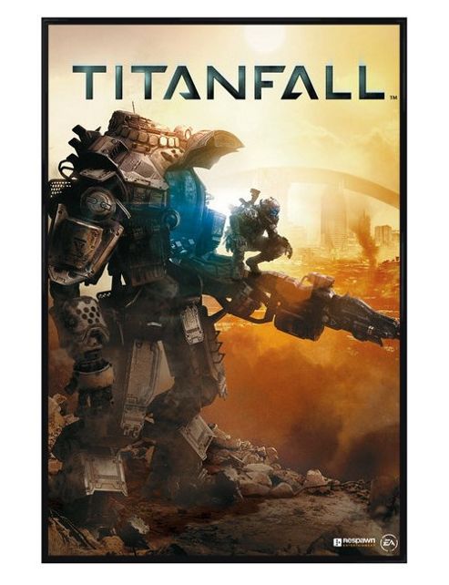 Image of Gloss Black Framed Titanfall The Mecha-titans Poster