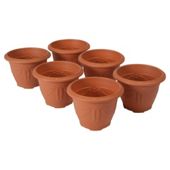 6 pack 24cm Round Venetian Planter