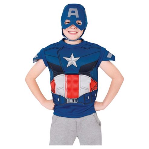 Image of Rubies Uk Captain America Dress Up Set- S.