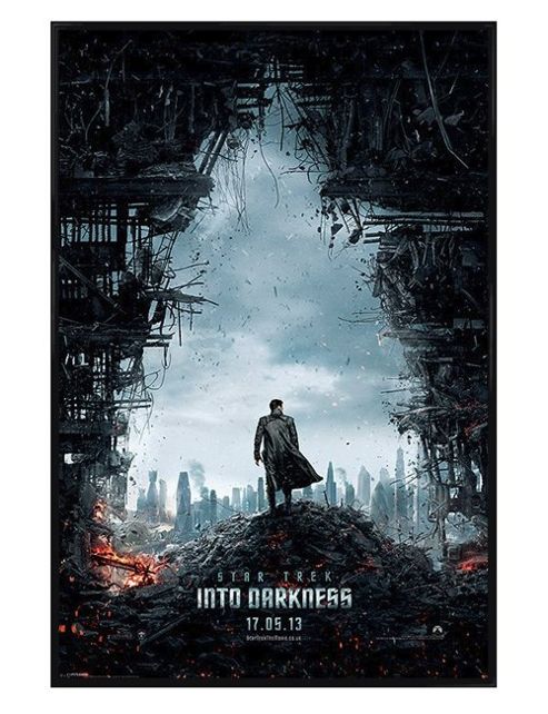 Image of Star Trek Gloss Black Framed Into Darkness Poster