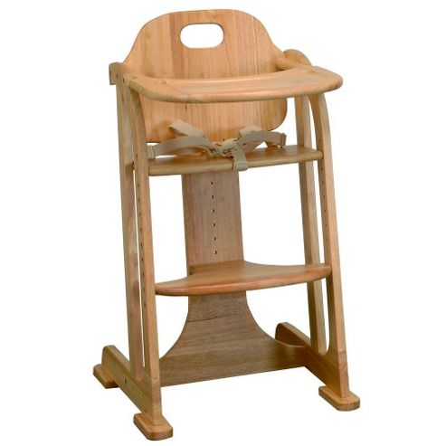 Image of East Coast Wooden Multi-height Highchair - Natural