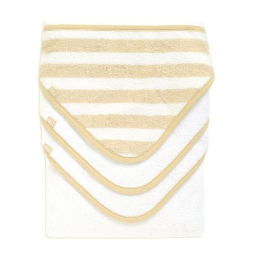 Image of Mothercare Cream Cuddle 'n' Dry Hooded Towels - 3 Pack