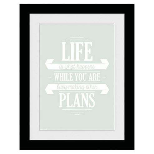 Image of Life Plans Framed Print, 30x40cm