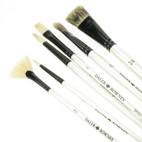 Image of Daler Simply All Purpose Brush Set - Green Wallet 36