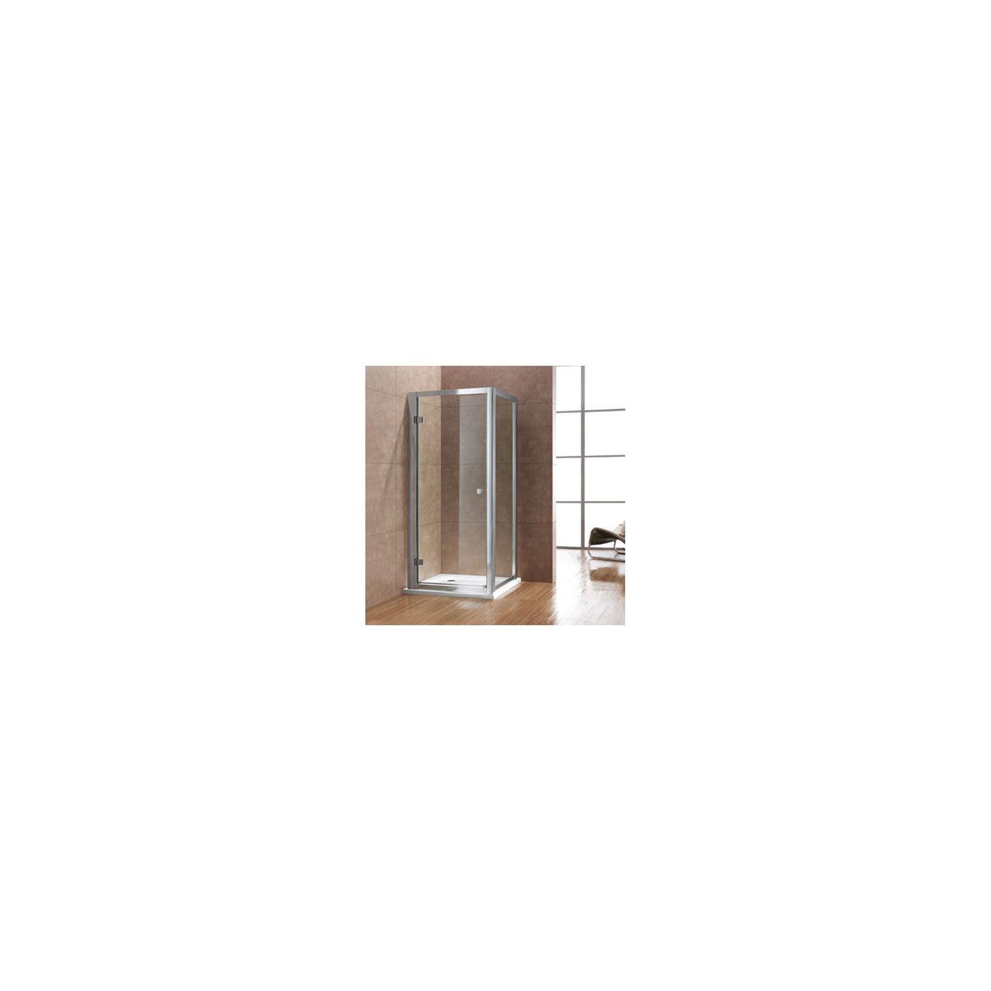 Duchy Premium Hinged Shower Door, 900mm Wide, 8mm Glass at Tesco Direct