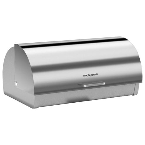 Image of Morphy Richards Accents Bread Bin, Stainless Steel