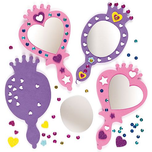 Image of Princess Mirror Foam Craft Kits (pack Of 4)