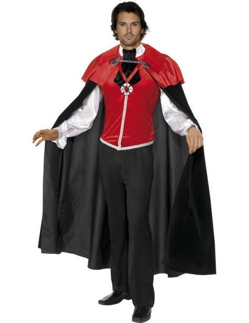 Image of Men's Gothic Manor Vampire Costume Large