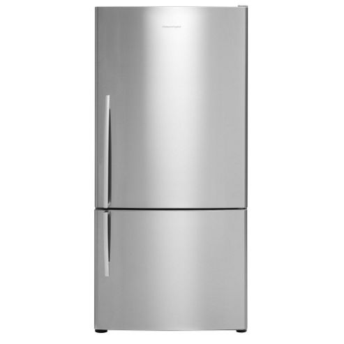 Image of Fisher & Paykel E402brx4 24054 64cm Curved Door Rh Hinge Freestanding Fridge Freezer Ezkleen Stainless Steel