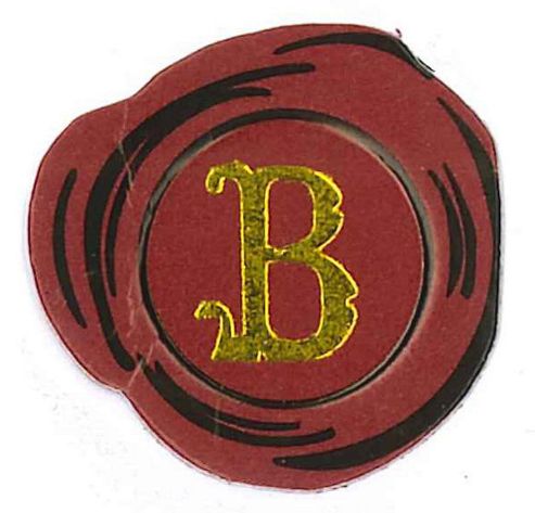 Image of Manuscript Wax & Seal Letter B