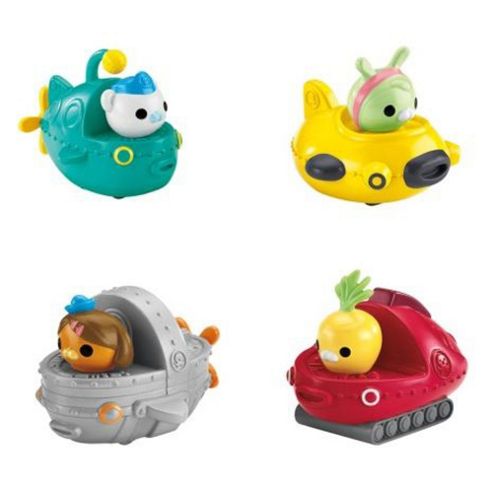 Image of Octonauts Gup Speeders 4 Pack Gup-a, Gup-d, Gup-f & Gup-x