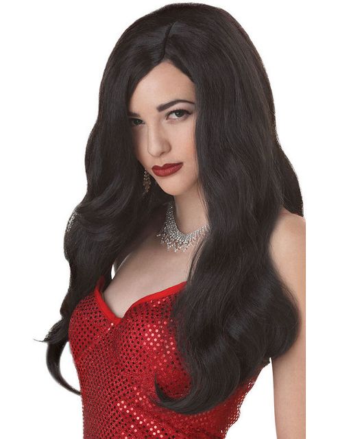 Image of Silver Screen Sinsation Black Wig