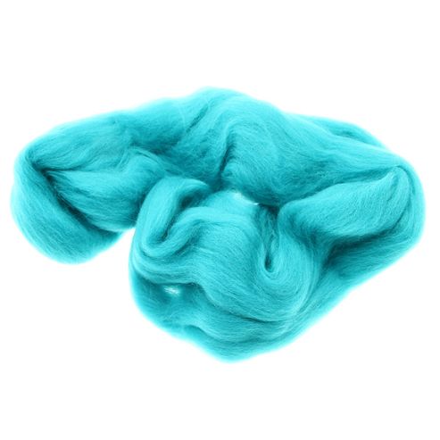 Image of Dhf-r34 Teal 20g Falkland Wool Tops