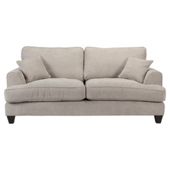 Kensington Fabric Large Sofa Light Grey