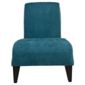 Jules fabric accent chair teal and light blue