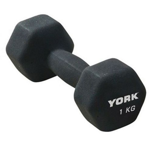 Image of York Fitness Neoprene Hex Dumbbell 1.0kg X 1