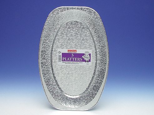 Image of 17 Inch Oval Platter, Pack Of 3