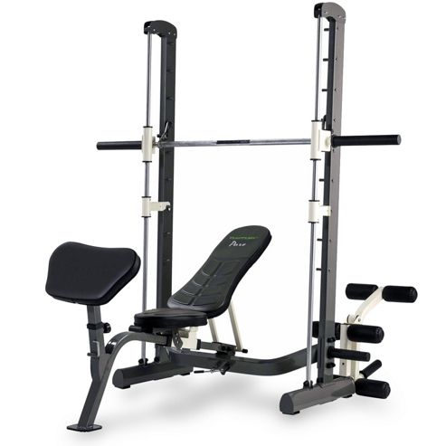 Image of Tunturi Pure Compact Smith Machine Weight Bench With Folding Design