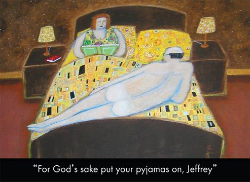 Image of Holy Mackerel Put Your Pyjamas On Jeffrey Greetings Card