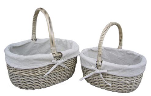 Image of Wicker Valley Lined Hollander In Antique Wash (set Of 2)