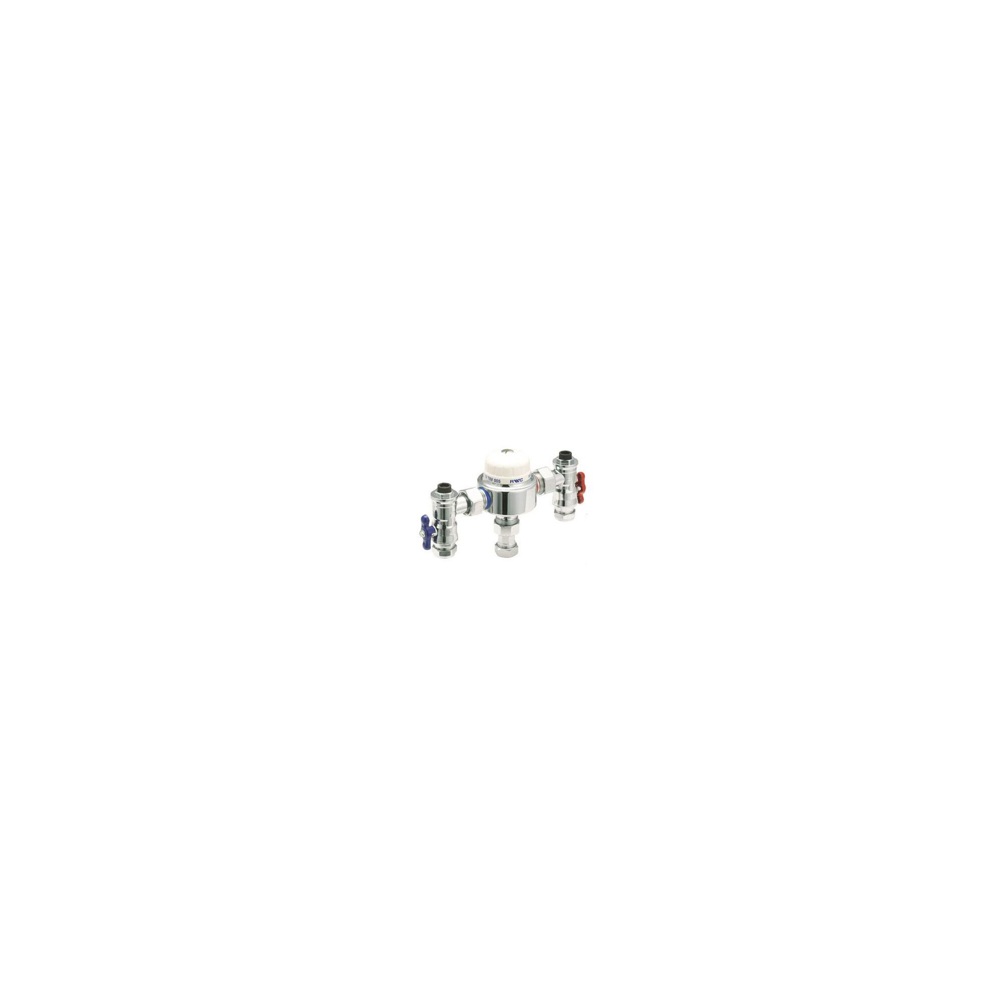 Deva TMV3 Thermostatic Blending / Mixing Valve 22mm with Check Valve Chrome at Tesco Direct