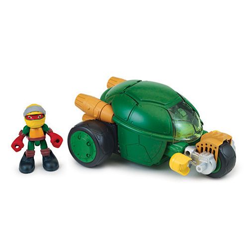 Image of Teenage Mutant Ninja Turtles Half-shell Heroes Stealth Bike And Racer Raph Figure