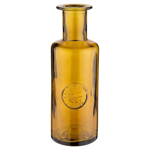 Image of Tesco Recycled Glass Bottle Vase, Orange