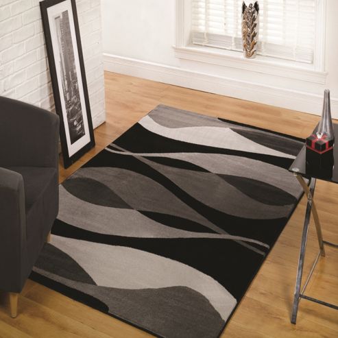 Image of Sincerity Modern Contour Black 120x170 Cm Rug