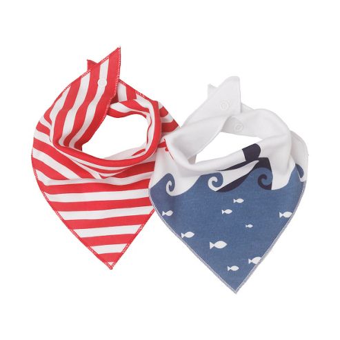 Image of Mothercare Whale Bay Dribbler Bibs - 2 Pack